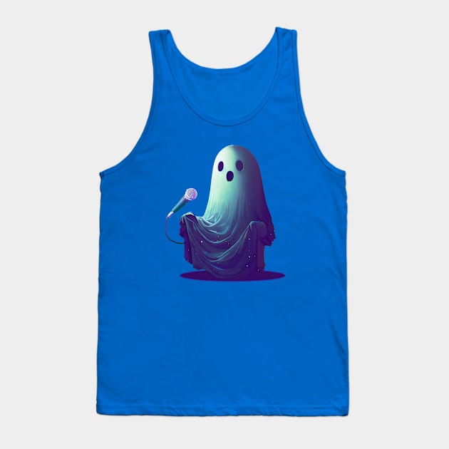 Singing Ghost Tank Top by AO01